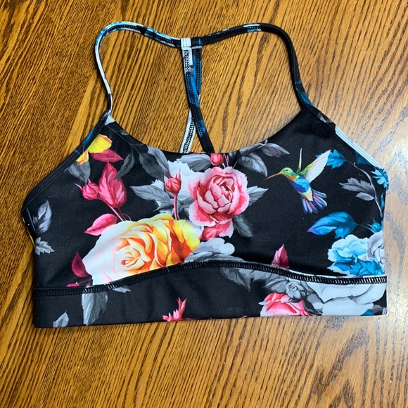 ZYIA Other - Dark Floral Mesh Bra